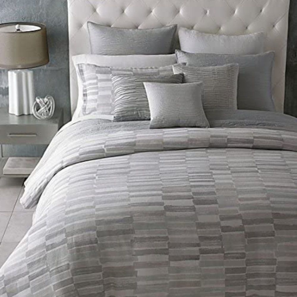 Oake Treviso 100% Linen FULL / QUEEN Duvet Cover Gray